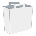 Bolsas de papel con asa plana
