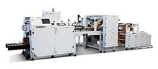 Máquina para fabricar bolsas de papel planas con cierre de cordón de alta velocidad, tipo SERVO, FSB650