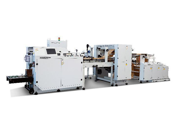 Máquina para fabricar bolsas de papel planas con cierre de cordón de alta velocidad, tipo SERVO